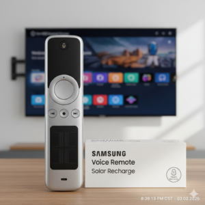 Control remoto de voz recargable para televisores inteligentes Samsung, repuesto para Samsung TV 2019-2025 con carga solar y búsqueda de voz. 2 años de garantía.
