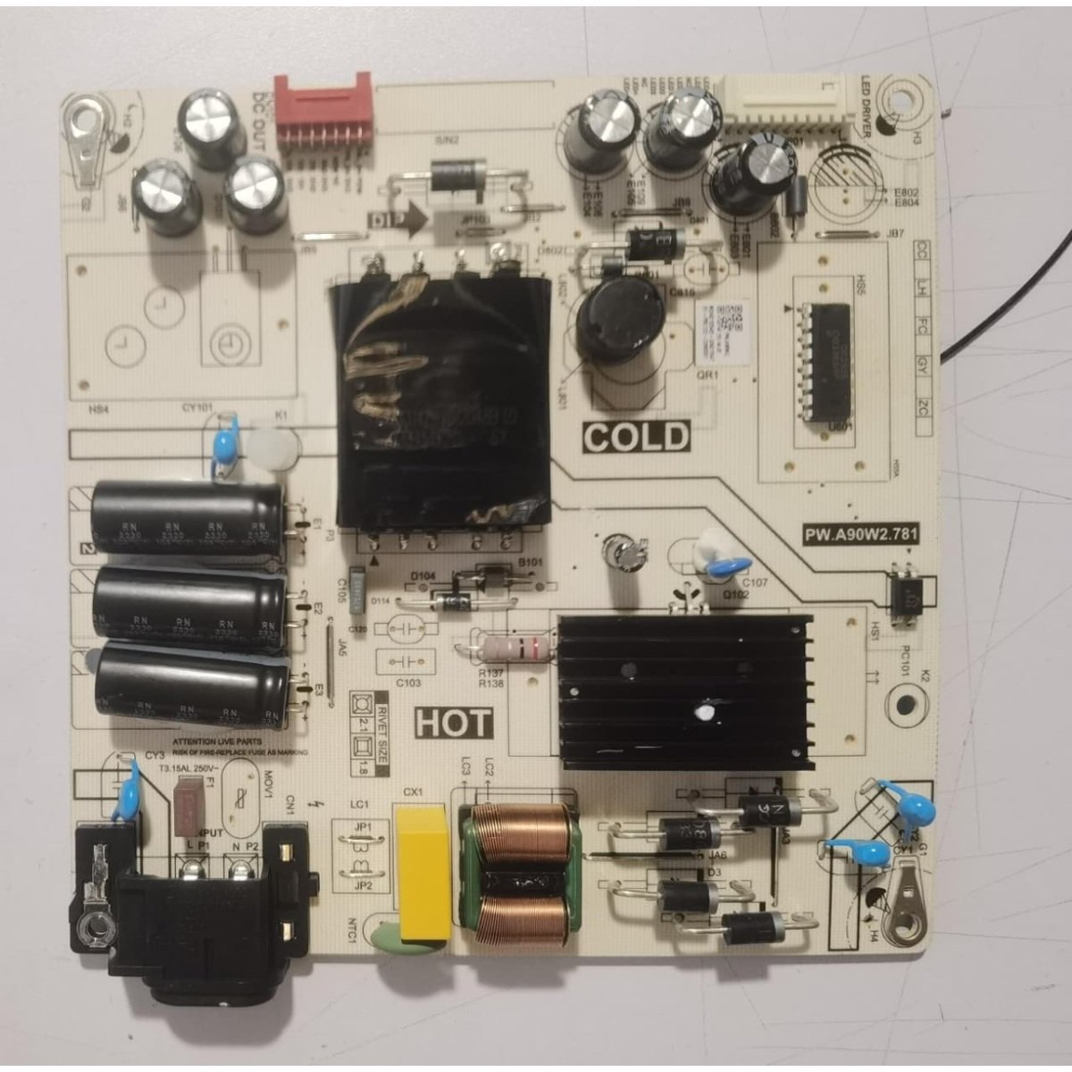FUENTE DE PODER MODELO PW.A90W2.781, DAEWOO DAW50UR