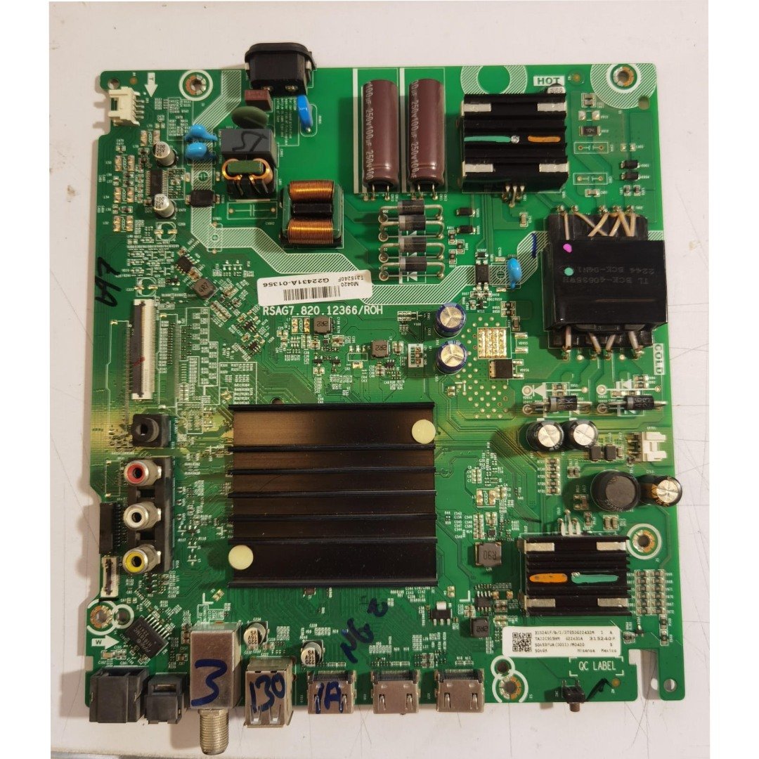 MAINBOAR MODELO RSAG7.820.12366/R0H, TV HISENSE 50A6H