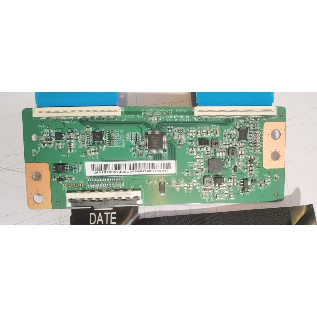 TARJETA T-CON MODELO PT430CT03-14-C-4, TV HKPRO HKP43R01