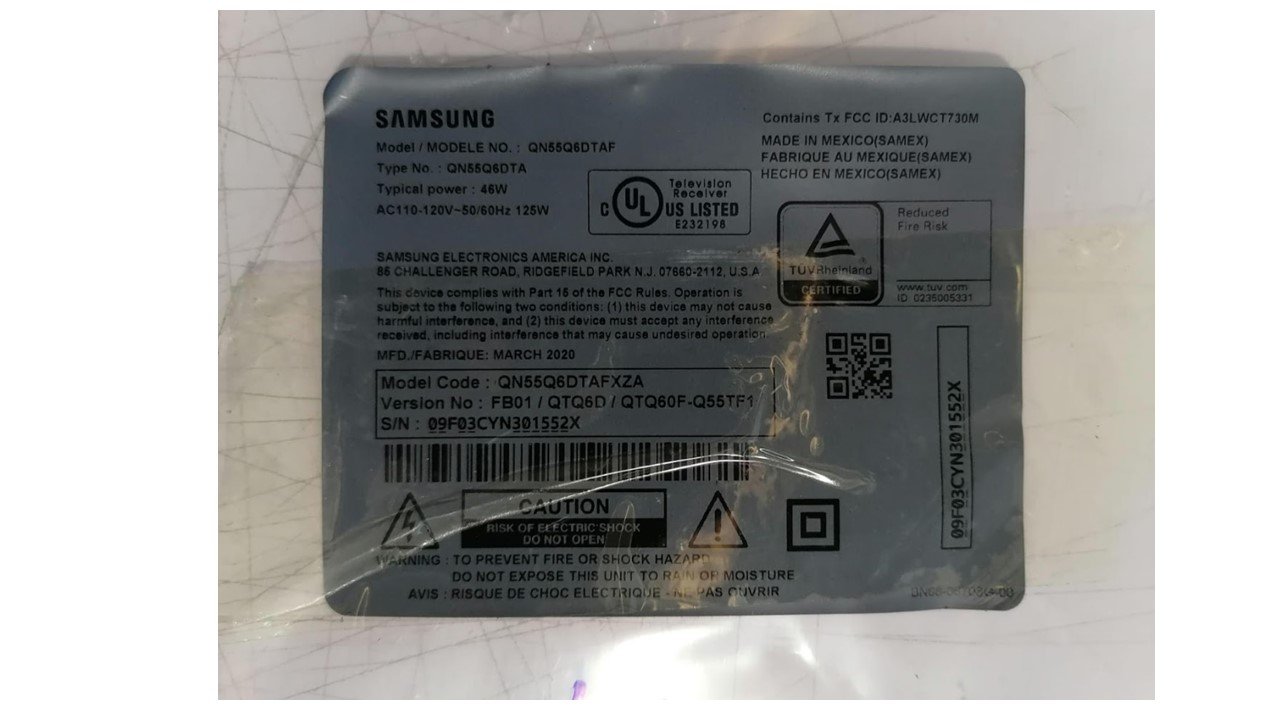 MAINBOARD MODELO BN41-02756 VER.FB01, SAMSUNG QN55Q6DTAF - Imagen 3